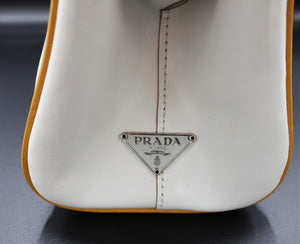3.	Vintage Prada White Leather Bag