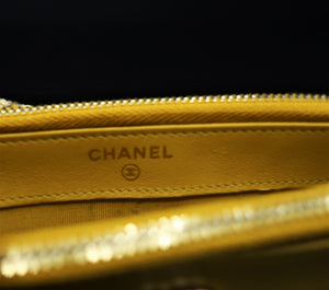 Chanel Yellow Chain Wallet