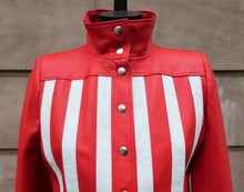 Carica l&#39;immagine nel visualizzatore di Gallery, Courrèges Red Leather Biker Jacket
