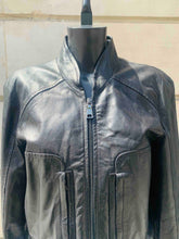 Load image into Gallery viewer, Black leather Prada jacket like new in size 38 french
