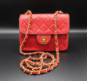 Chanel Mini Red Flap Bag