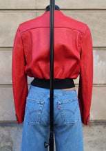 Cargar imagen en el visor de la galería, Louis Vuitton Red Leather Jacket
