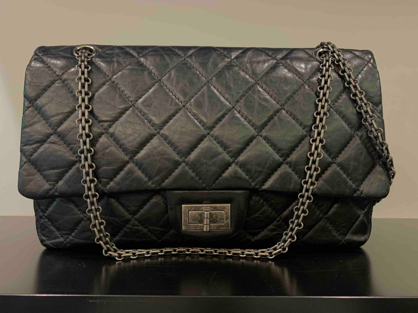 2.55 Black Chanel Bag