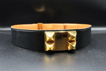 Cargar imagen en el visor de la galería, Hermès Medor Black Leather Belt
