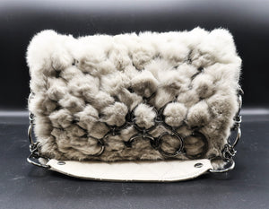 Chanel White Fur Bag