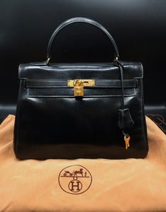Hermès Kelly 32 CM Black Bag
