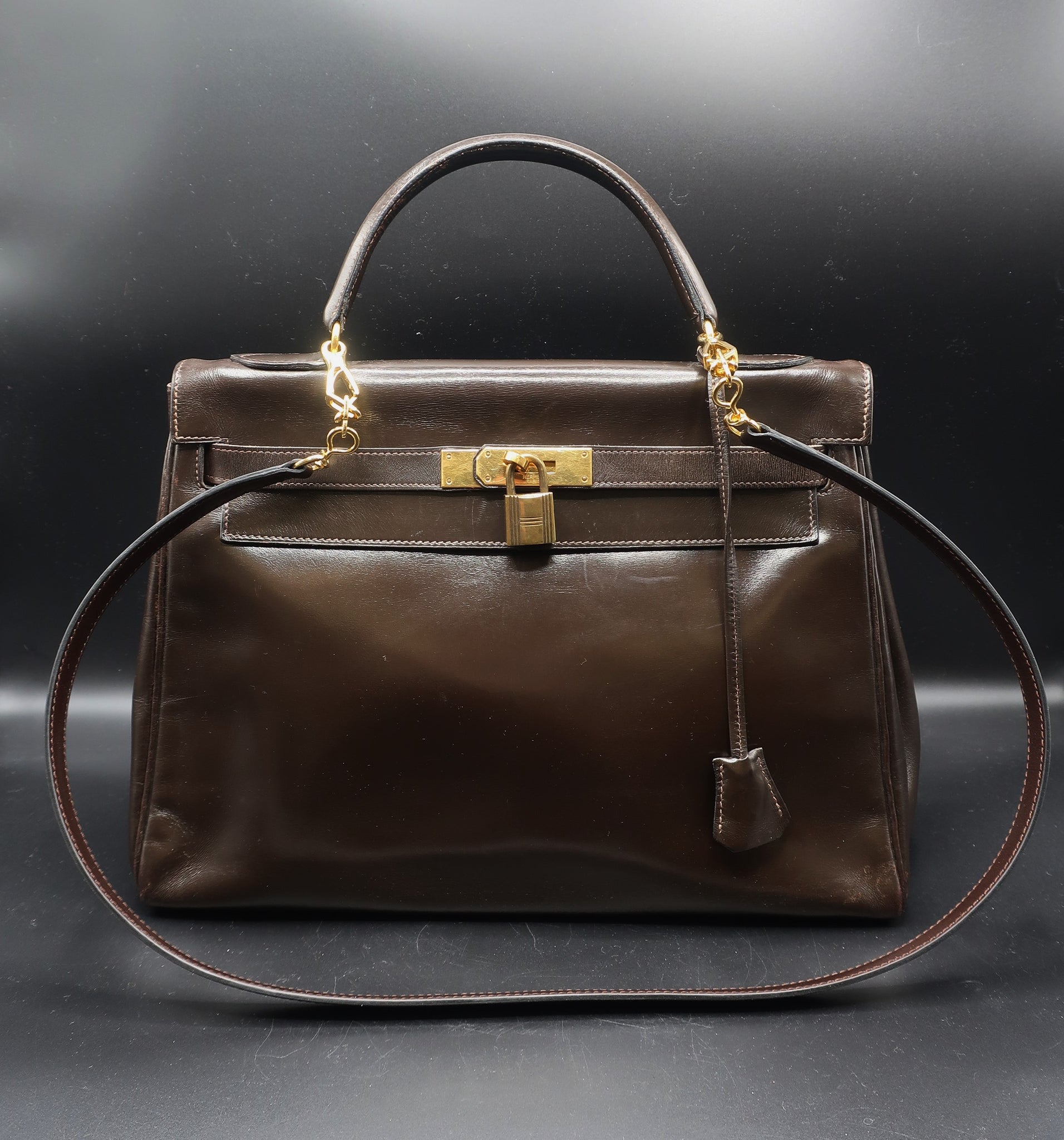 Hermès Kelly 32 CM Brown Bag – hk-vintage