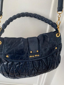 Miu Miu Blue Bag 40 cm , comes with a strap