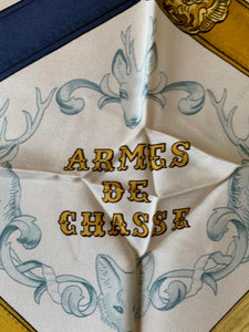 Bufanda Hermès "Armas de Caza"