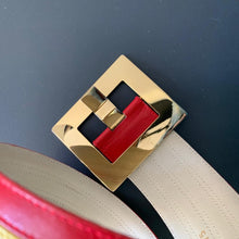 Carica l&#39;immagine nel visualizzatore di Gallery, Cintura vintage tricolore Céline

