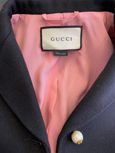 Cargar imagen en el visor de la galería, Manteau noir Gucci

